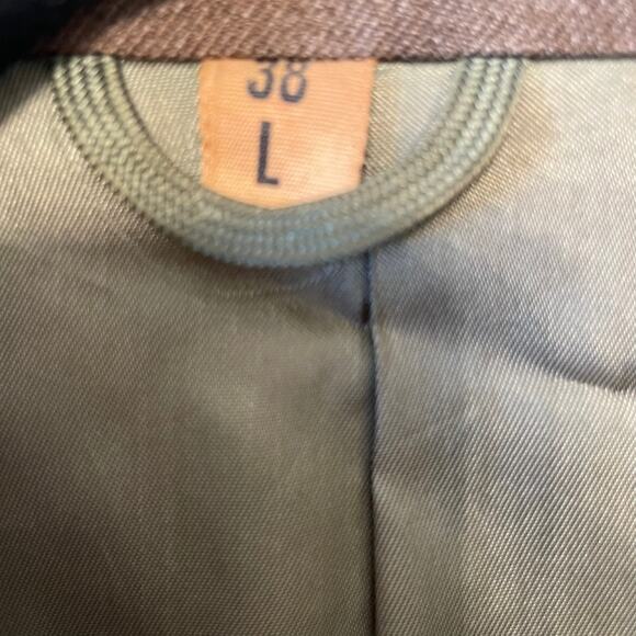 1950s Vintage 38L military jacket wool brown Combat Uniforms Corp. patch 2 - Picture 7 of 12